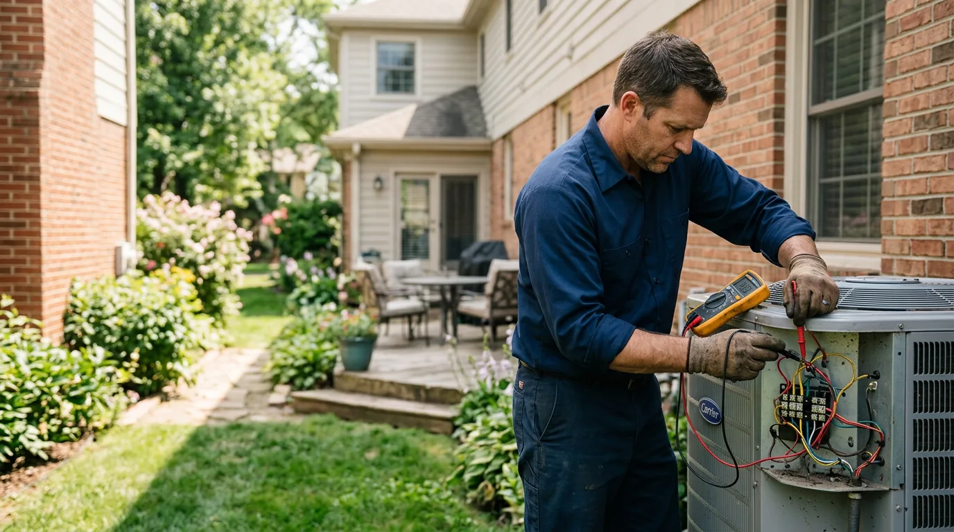 HVAC technician working near Augusta, WV
